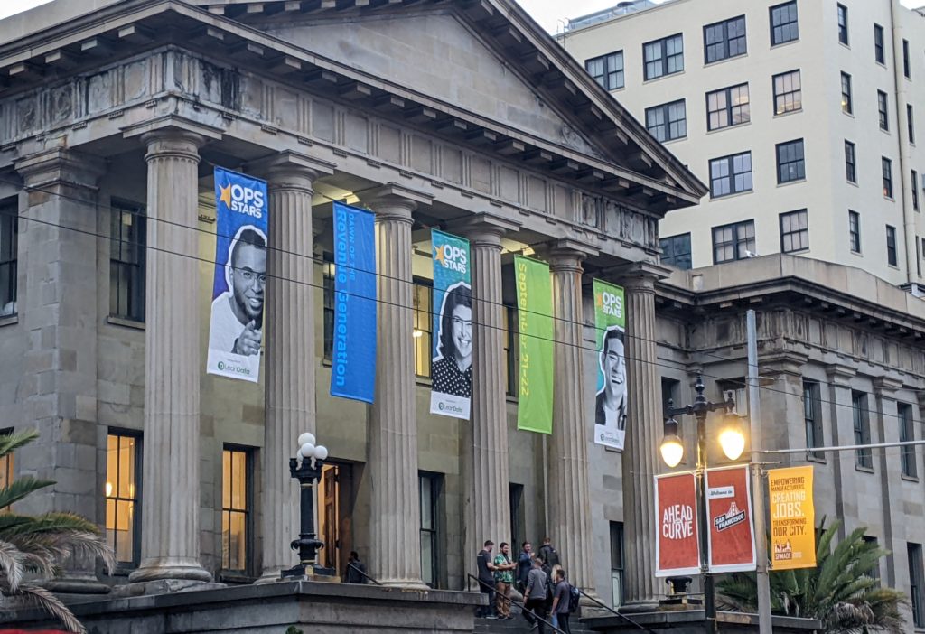 Exterior of The Mint in downtown San Francisco, site of OpsStars 2022 Conference & Awards.