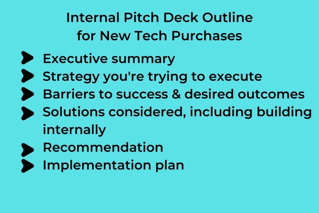 Image with outline of process for new tech purchases.