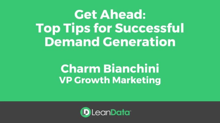 Get Ahead: Top Tips for Successful Demand Generation