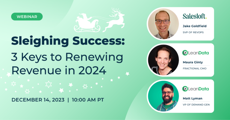 Sleighing Success: 3 Keys to Renewing Revenue in 2024